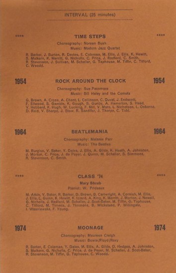 Programme, Time Steps page 3