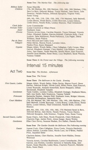 Programme Cinderella 1982 page 3