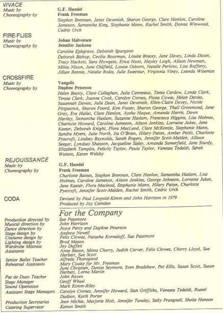 Programme Fireworks 1983 page 4