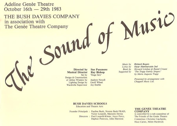 Programme Sound of Music page 1
