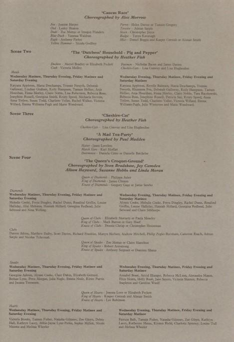 Programme Lower School Show 1987 page 3