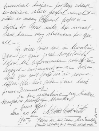 Letter from Adeline Gene