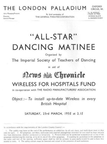 All Star programme 23 March, 1935